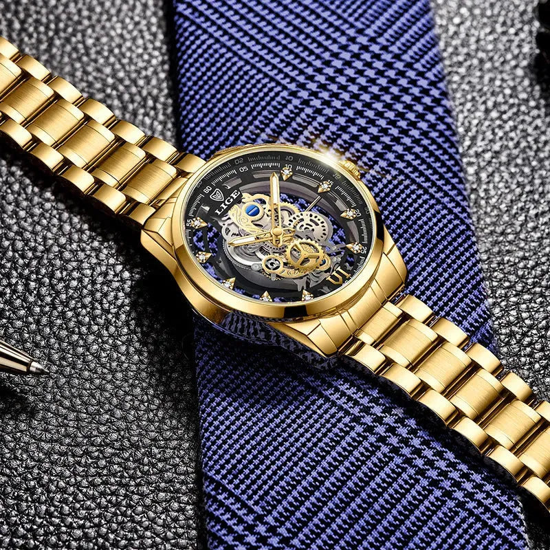 Men's Hollow Waterproof Quartz Watch - Bellarte Enchanté Men's Hollow Waterproof Quartz Watch